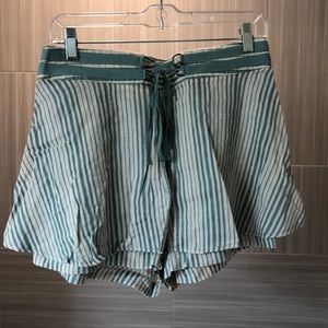 Free People Blue and White Stripe Skort Size 8